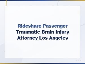 Traumatic Brain Injury for Rideshare Passengers in La