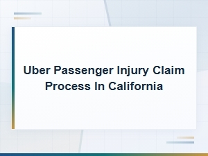 How to File an Uber Injury Claim in California